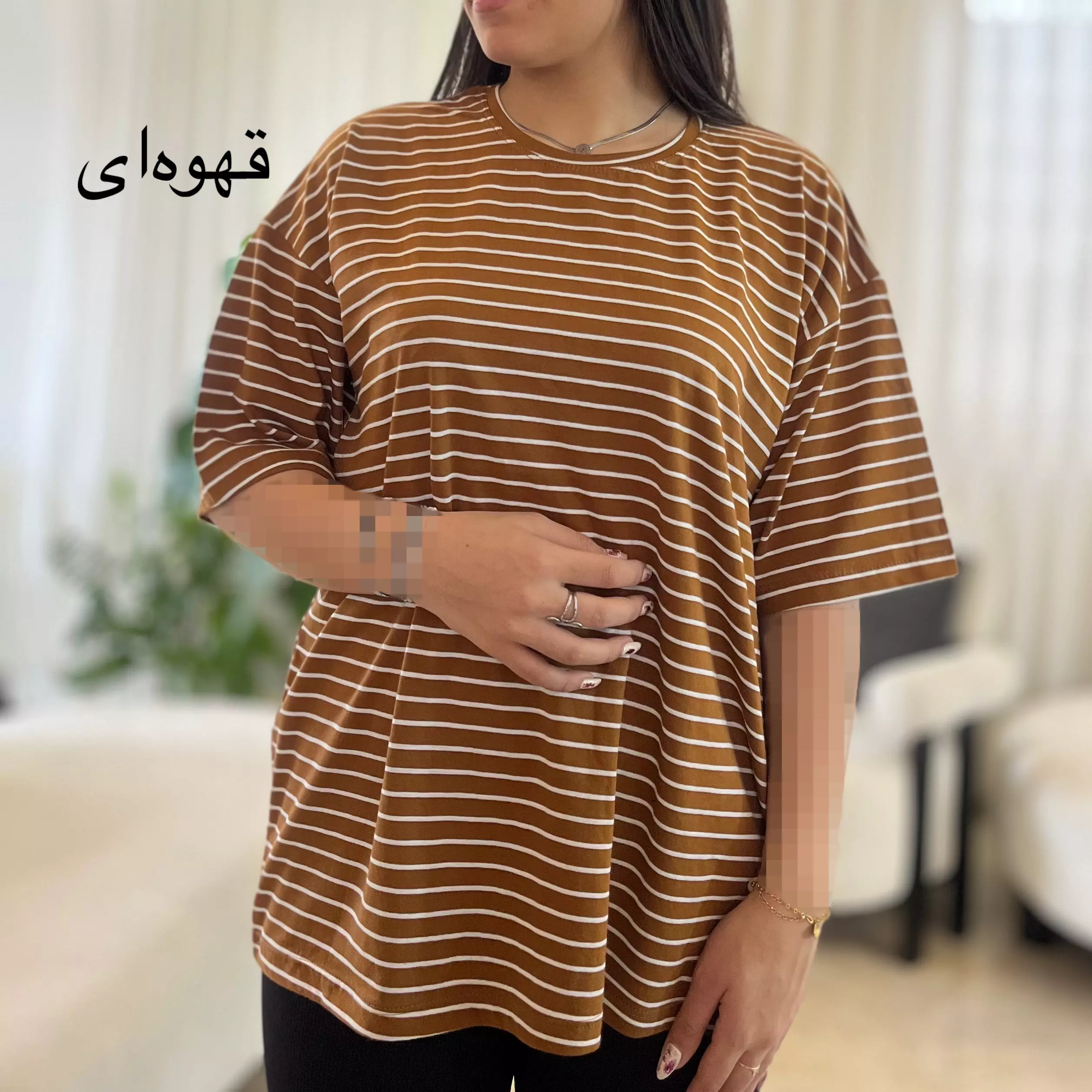 تیشرت لانگ راه راه 0011578049