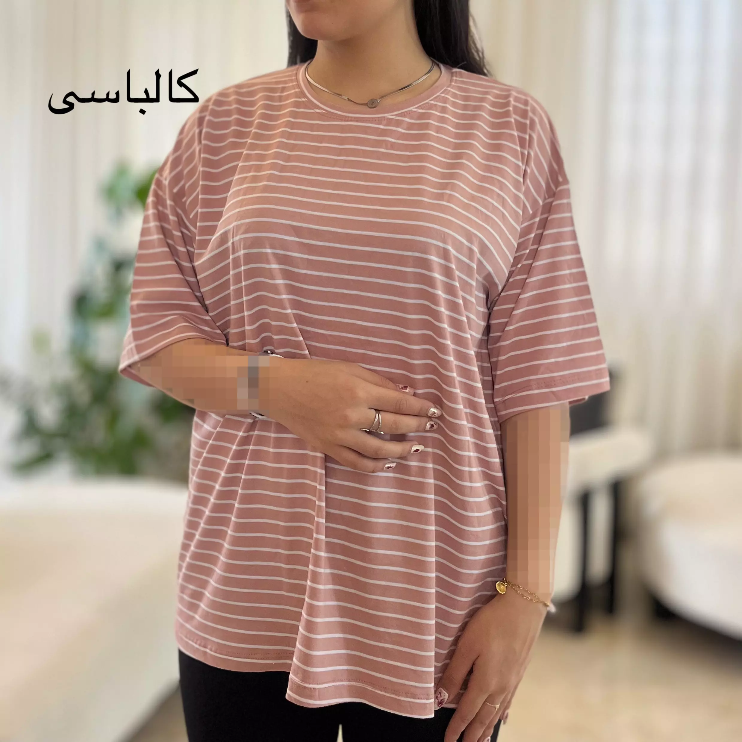 تیشرت لانگ راه راه 0011578049
