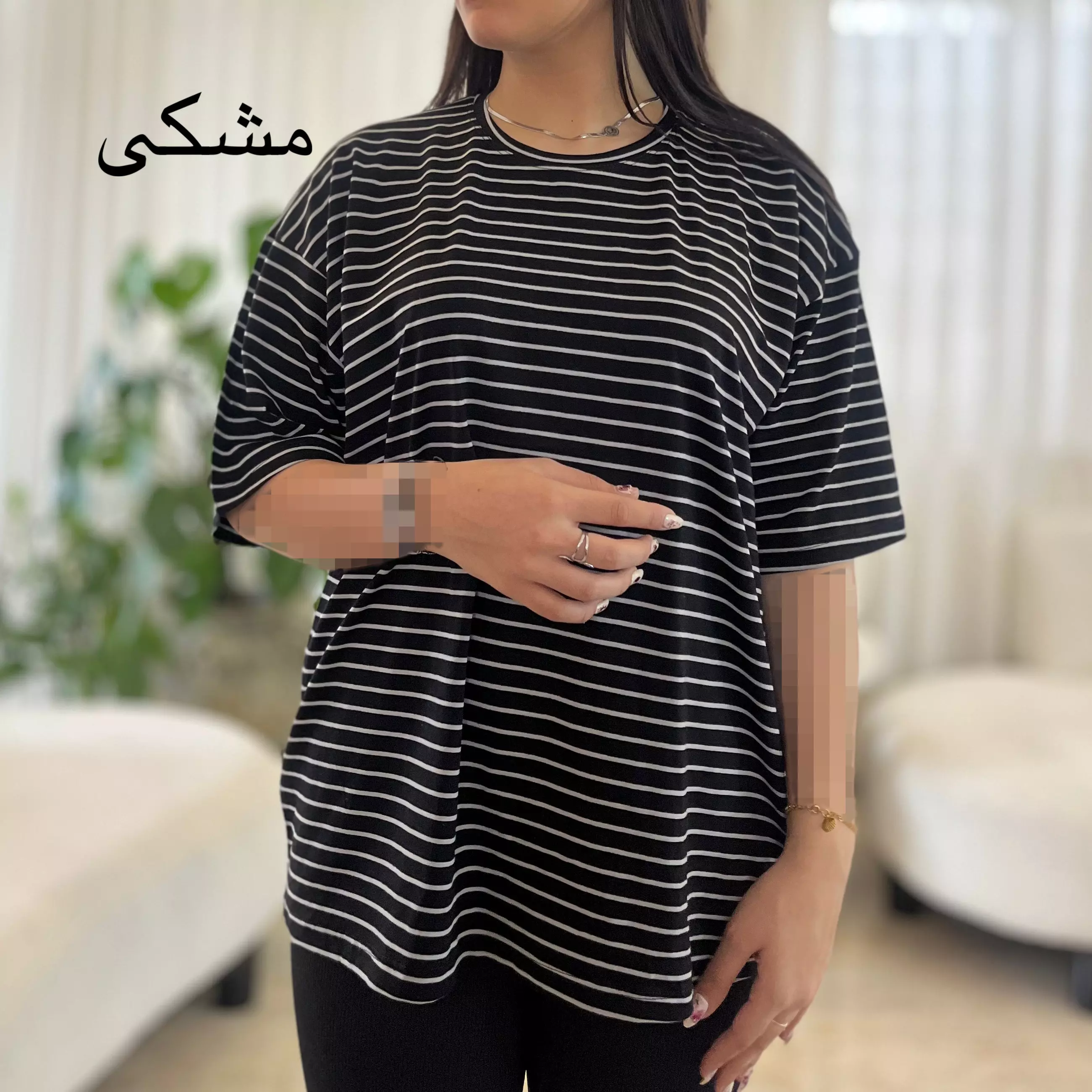 تیشرت لانگ راه راه 0011578049