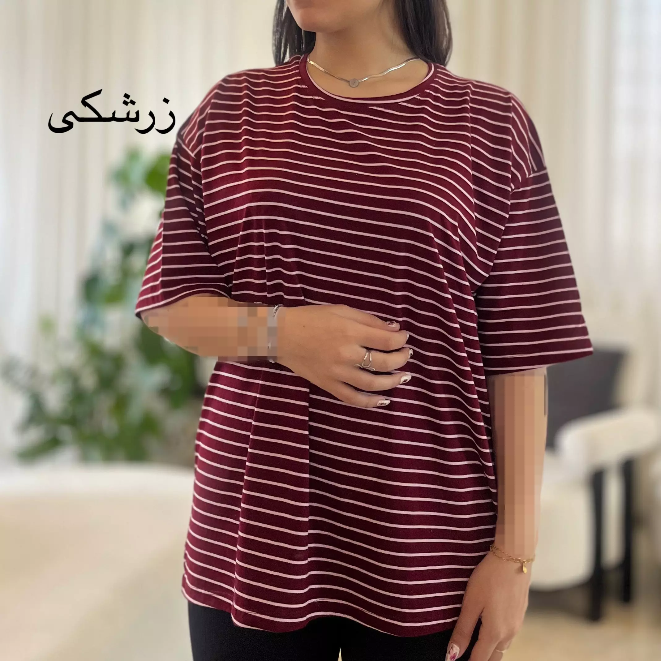 تیشرت لانگ راه راه 0011578049