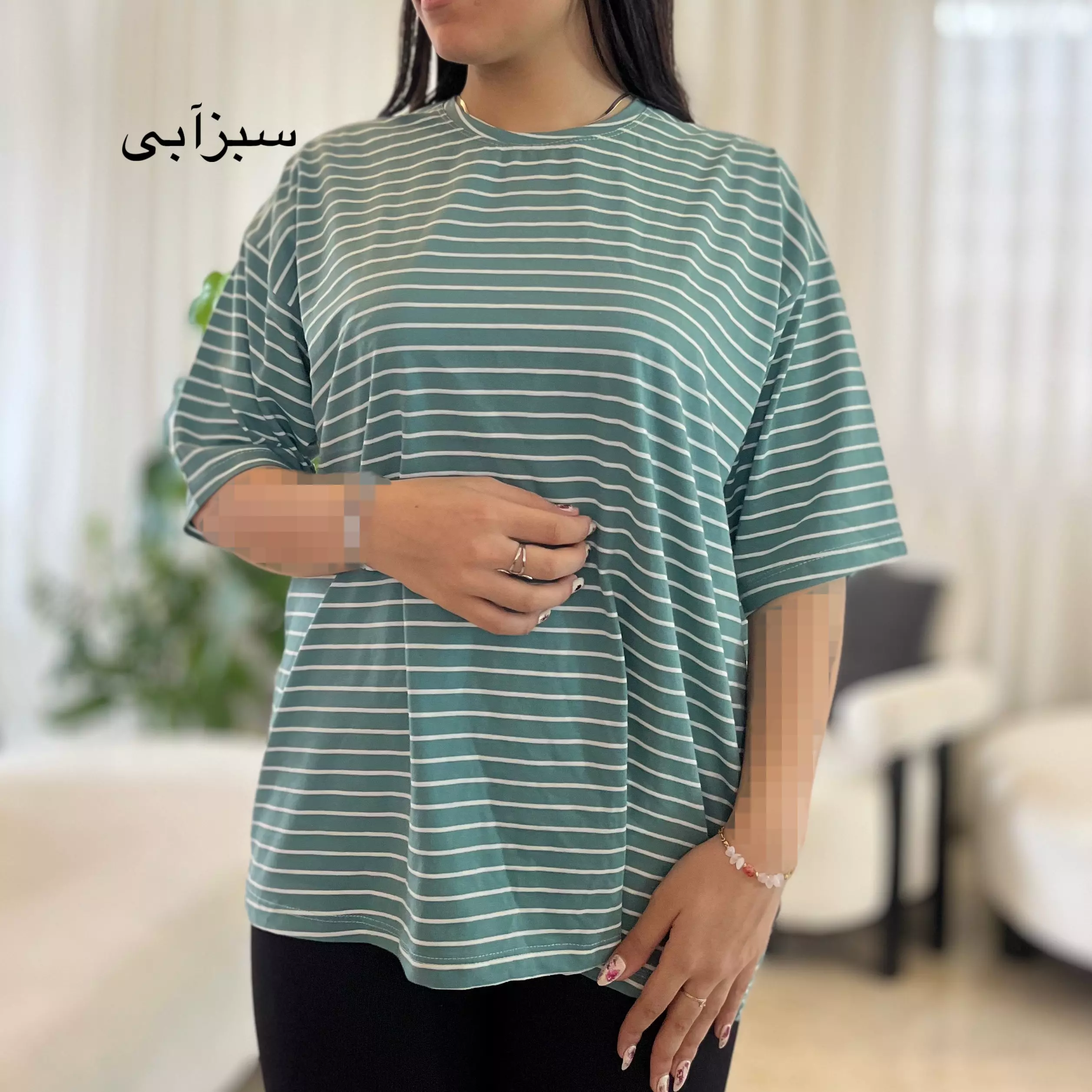 تیشرت لانگ راه راه 0011578049