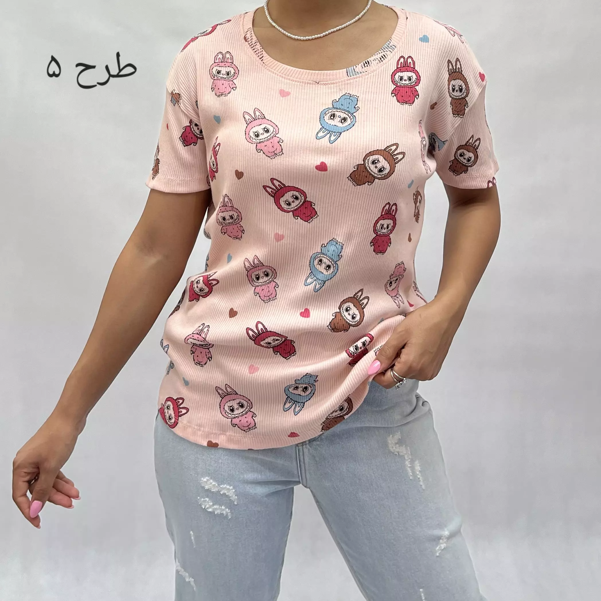 تیشرت زنانه کبریتی عروسکی 00812374101956