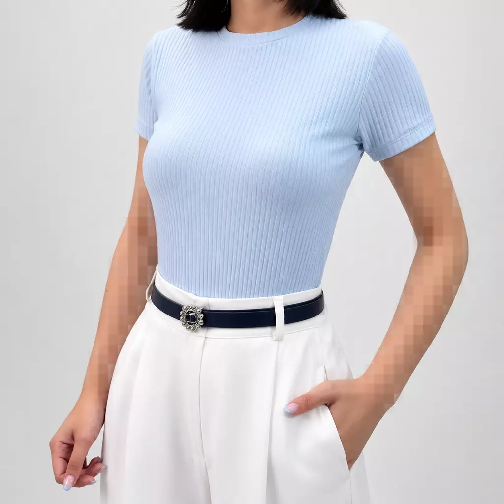 کراپ تیشرتی زنانه ساده 008123105013