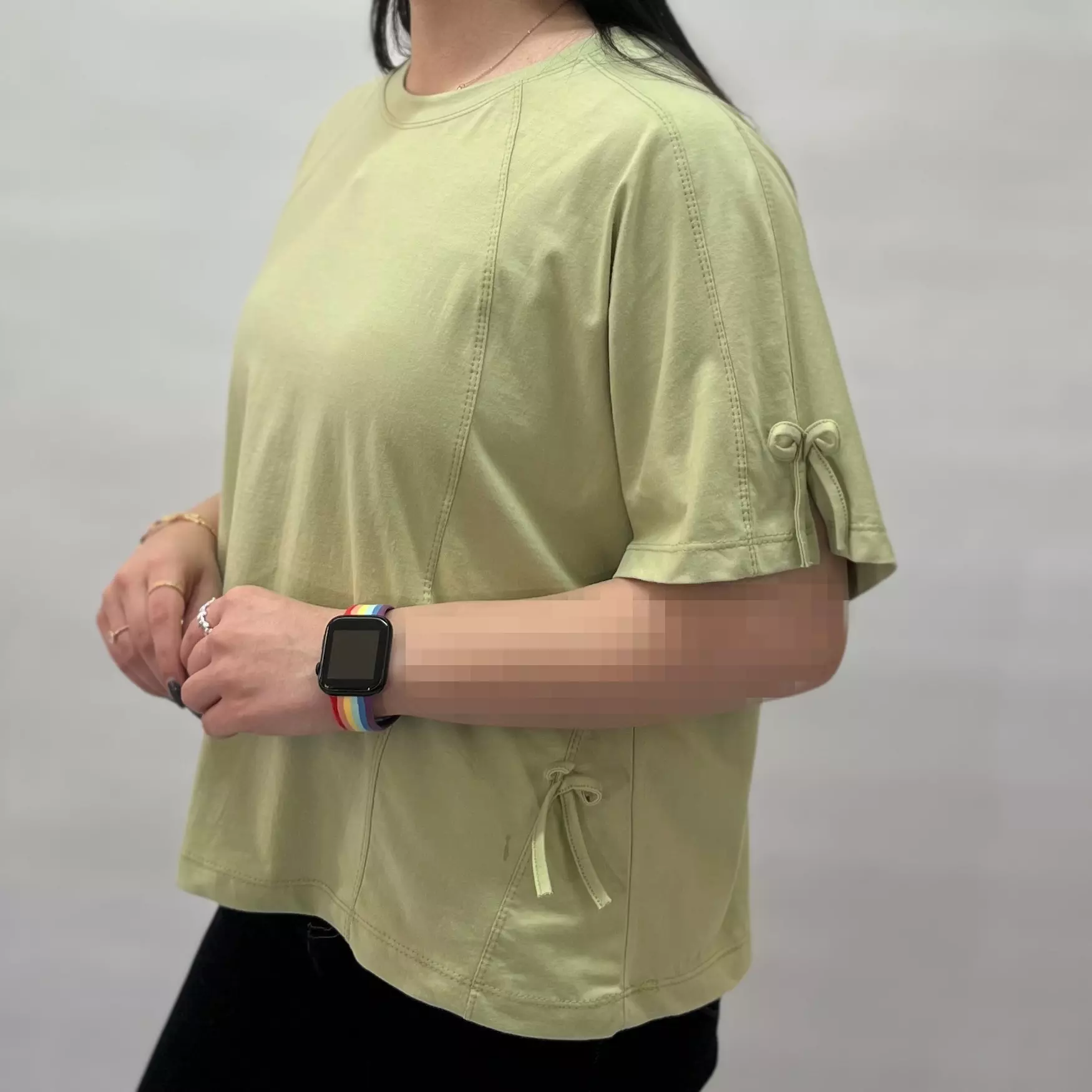 تیشرت باکسی پاپیون دار 0011575185
