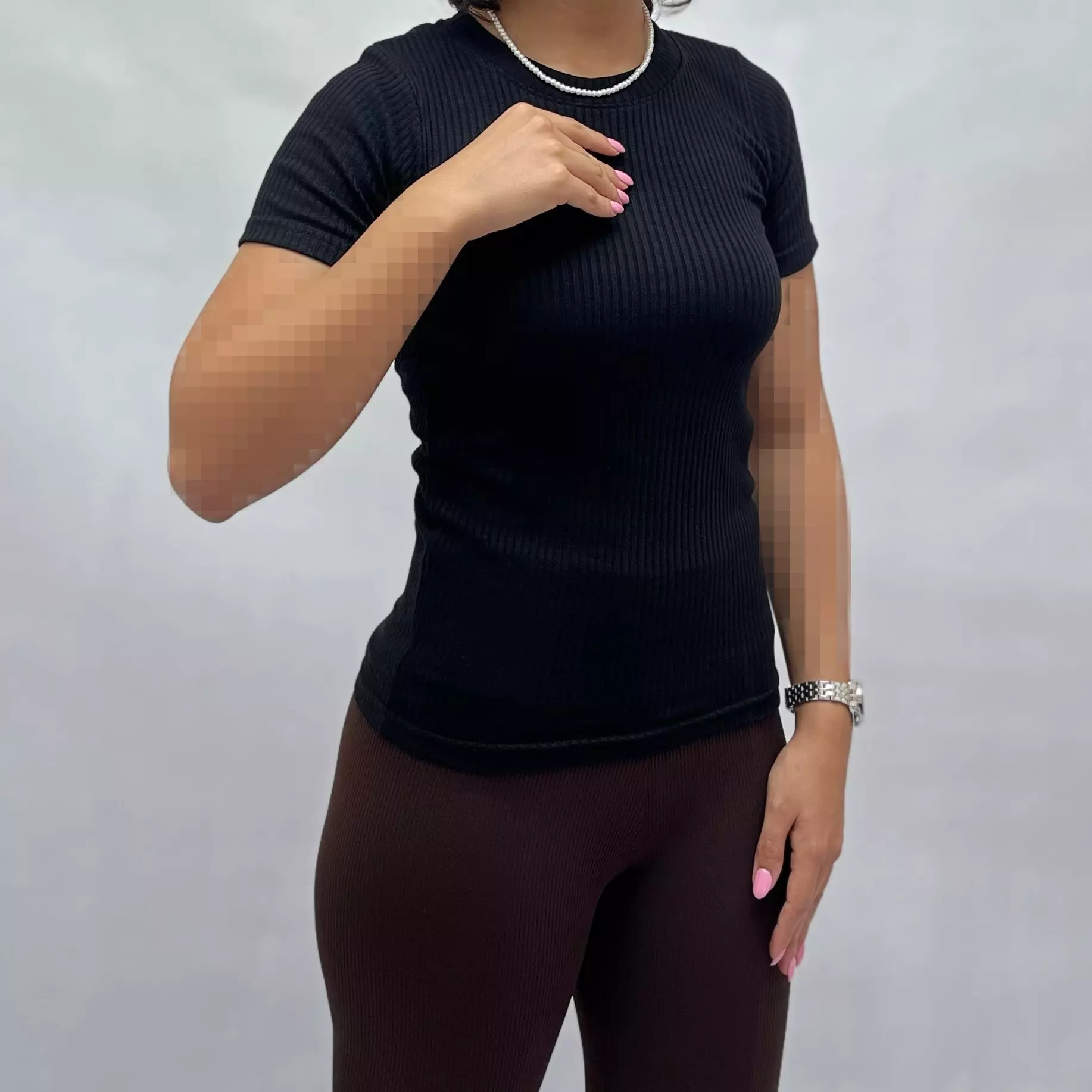 تیشرت زنانه کبریتی 00115106185