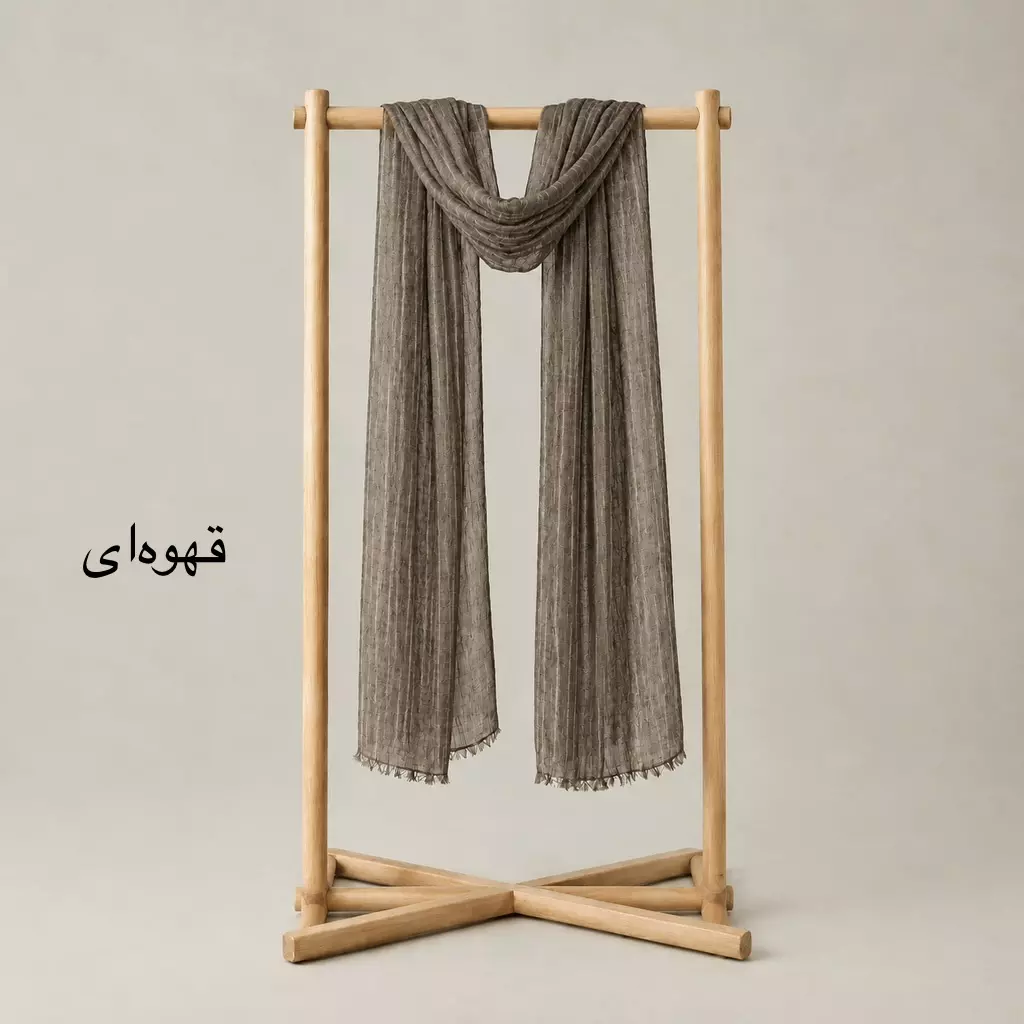 شال زنانه ابریشم راه راه 0041110110861