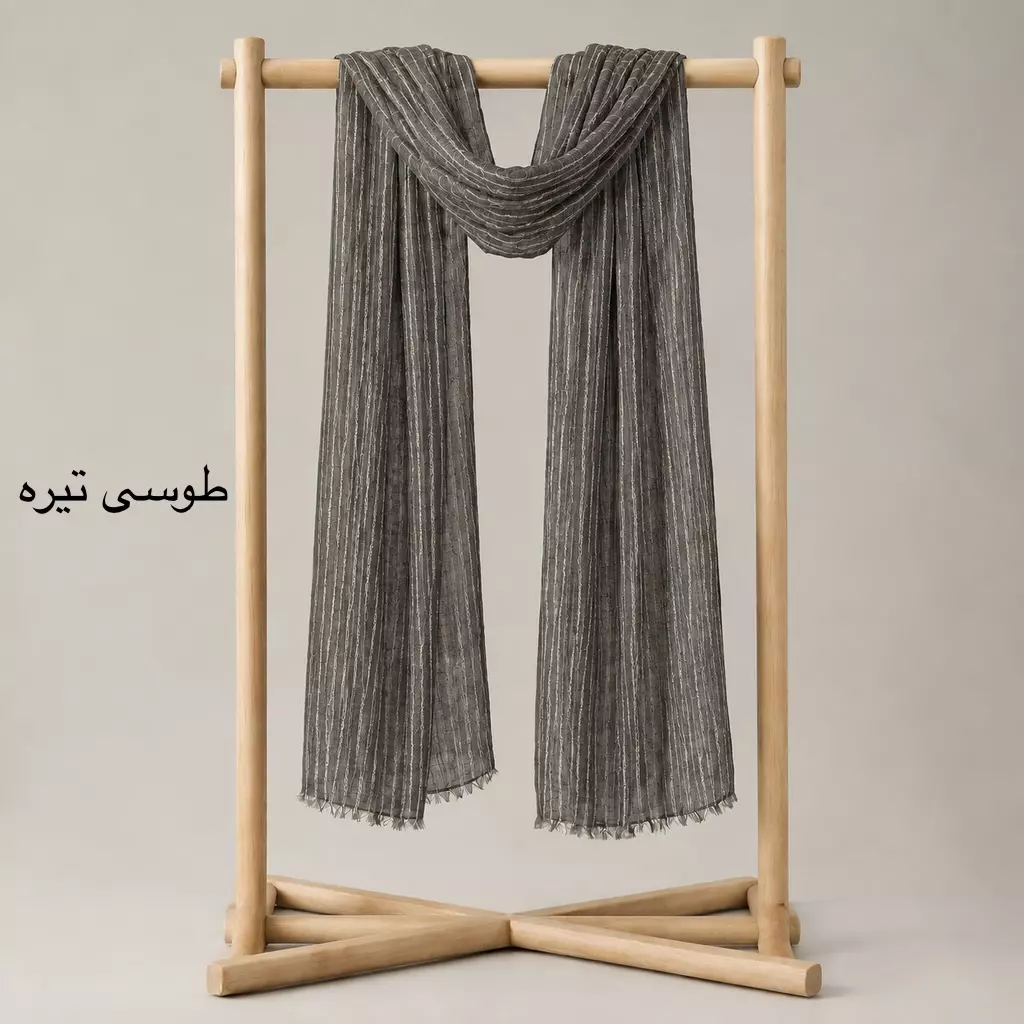 شال زنانه ابریشم راه راه 0041110110861