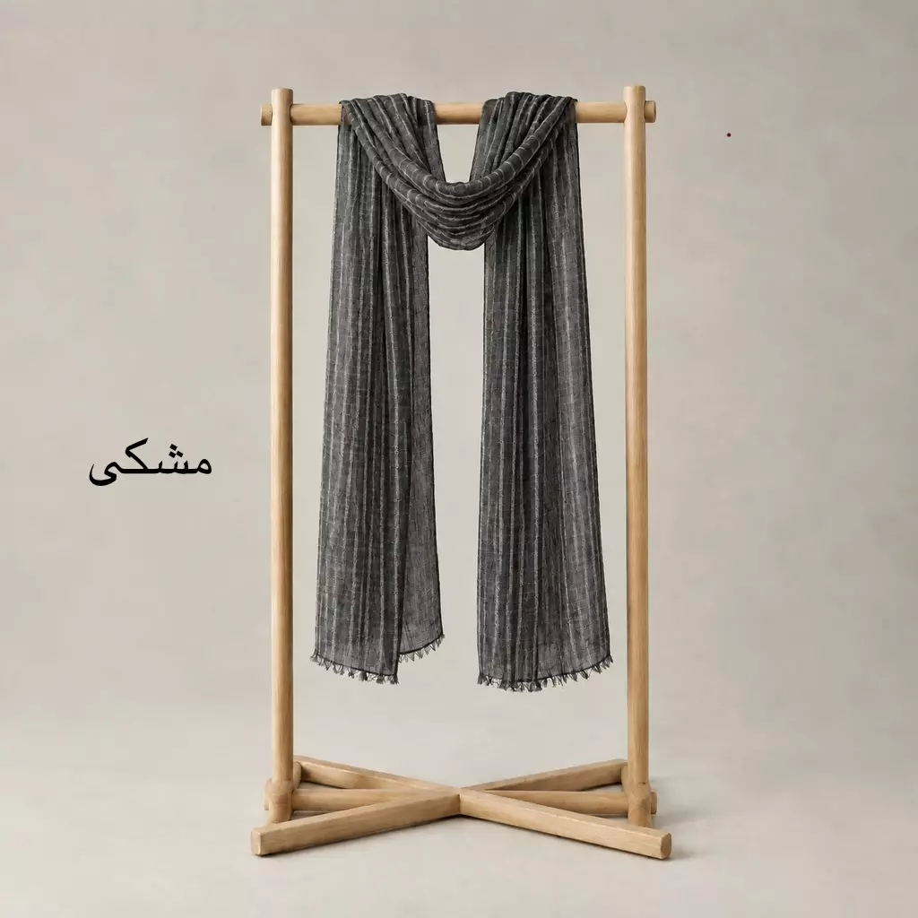 شال زنانه ابریشم راه راه 0041110110861