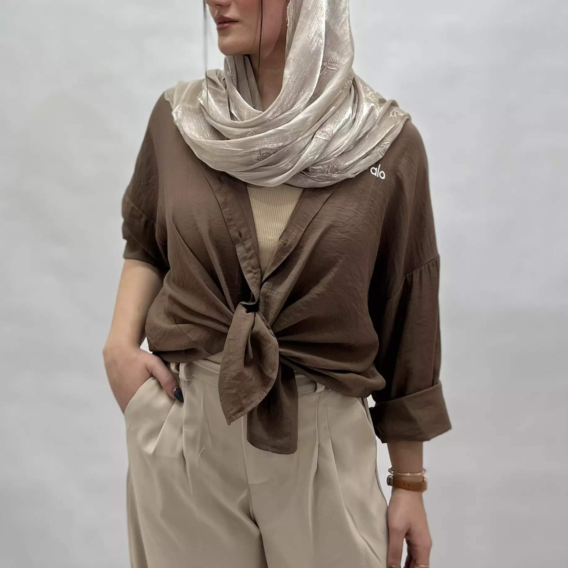 شومیز زنانه شیشه ای الو 00291341044106