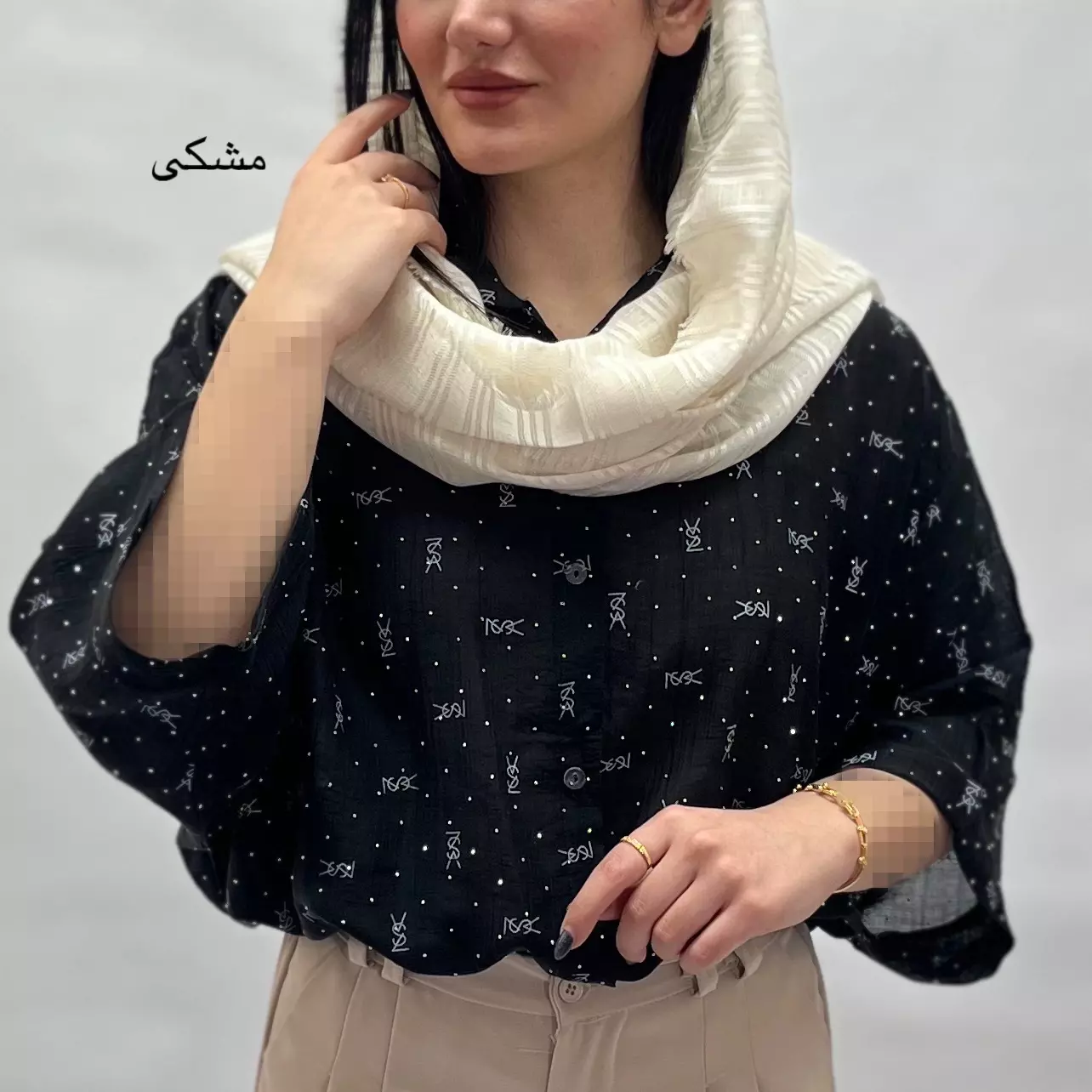 شومیز تمام نگین 0029171045015