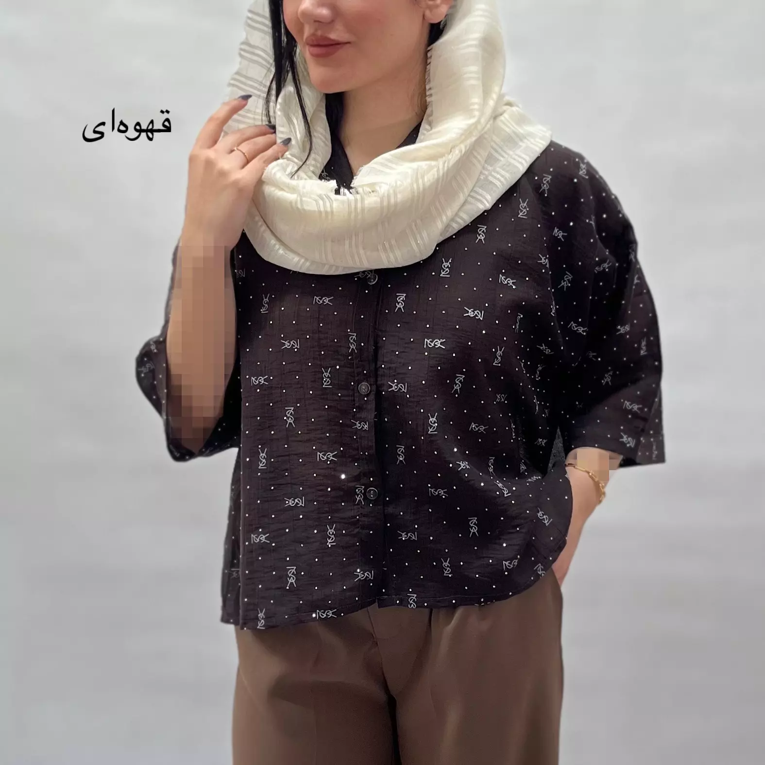 شومیز تمام نگین 0029171045015