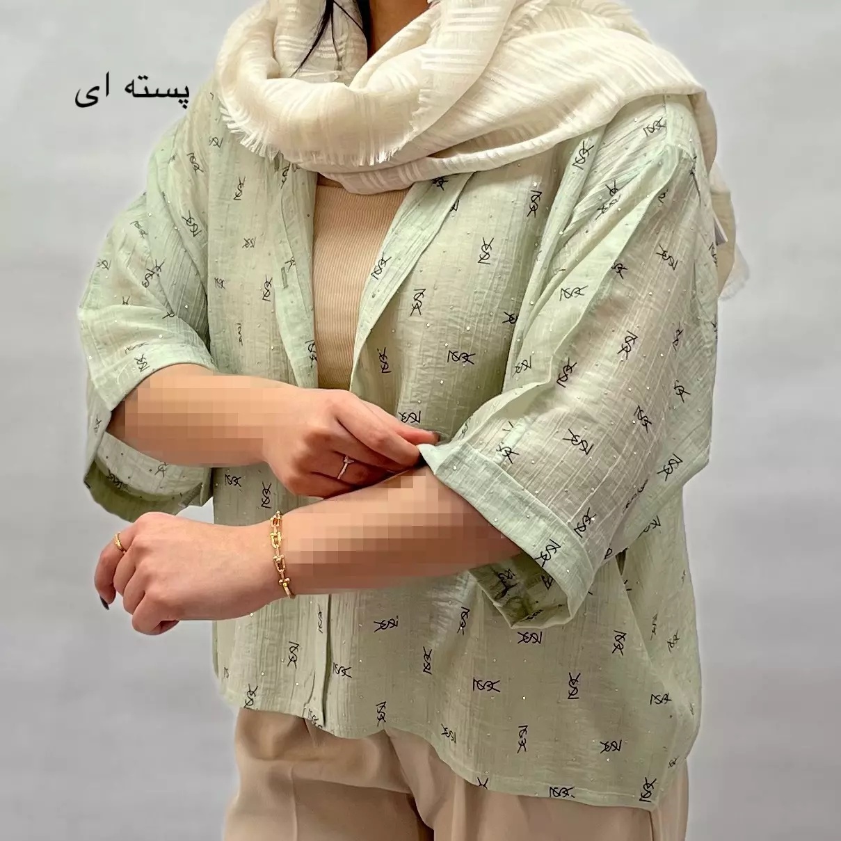 شومیز تمام نگین 0029171045015