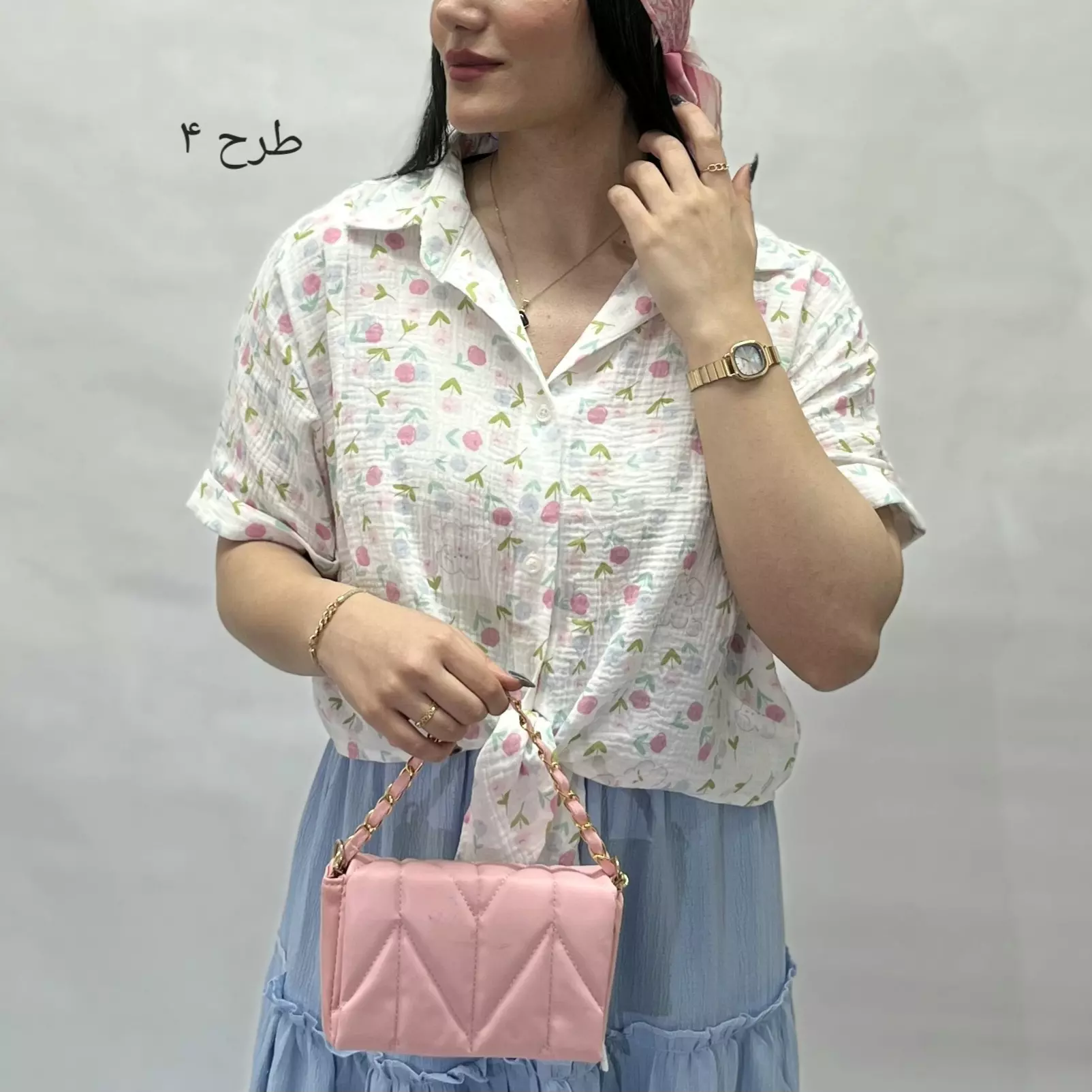شومیز پفکی جلو گره 00291124275102