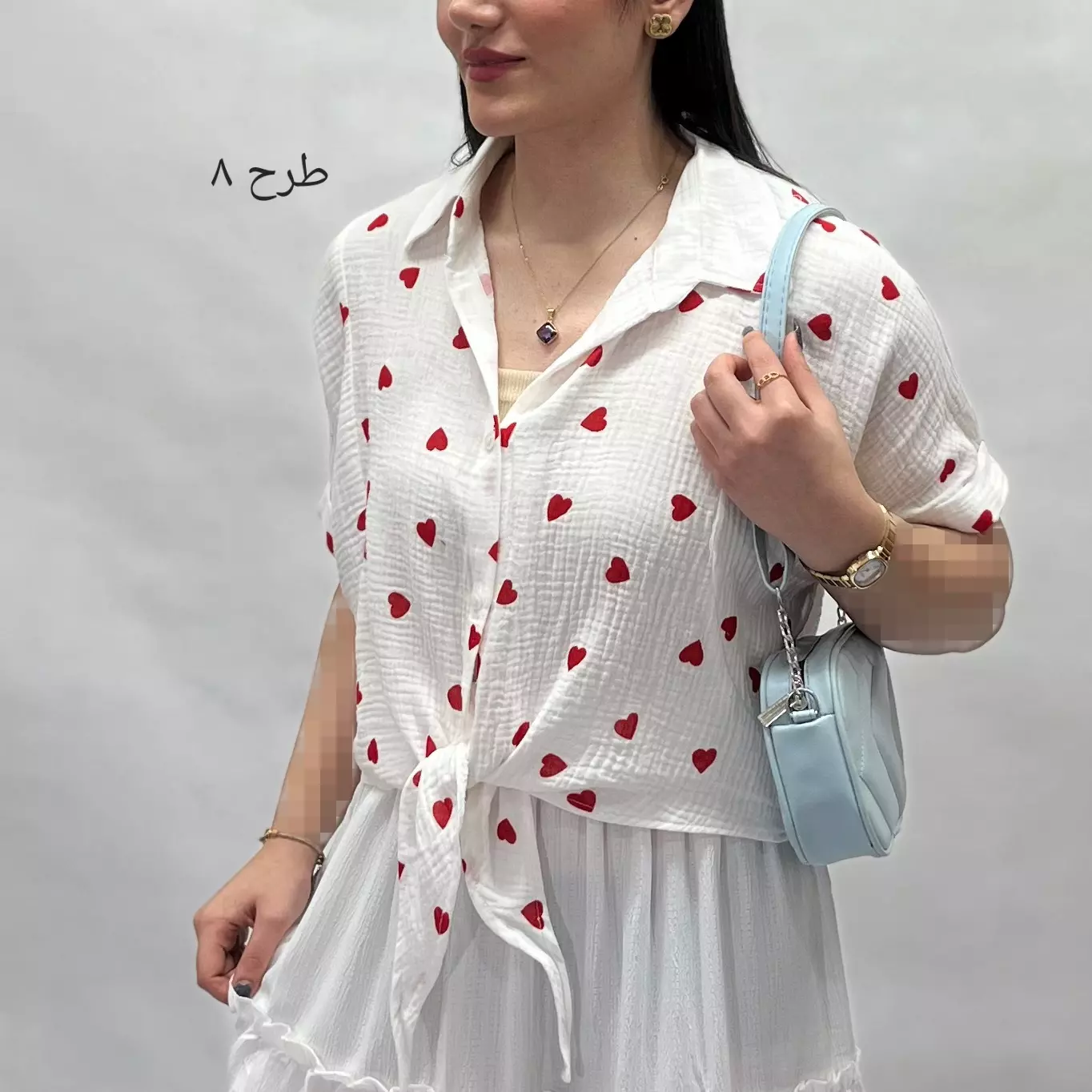 شومیز پفکی جلو گره 00291124275102