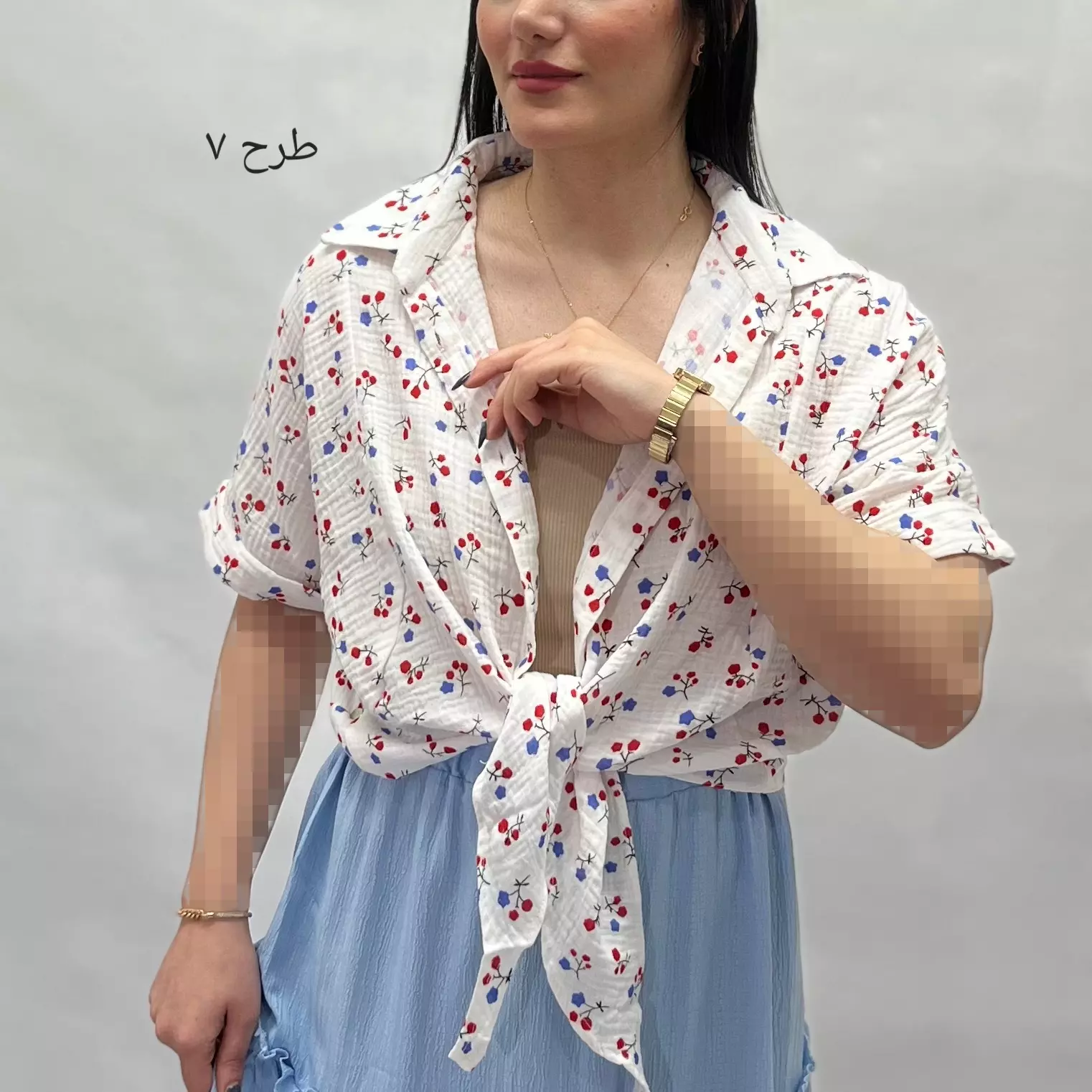 شومیز پفکی جلو گره 00291124275102