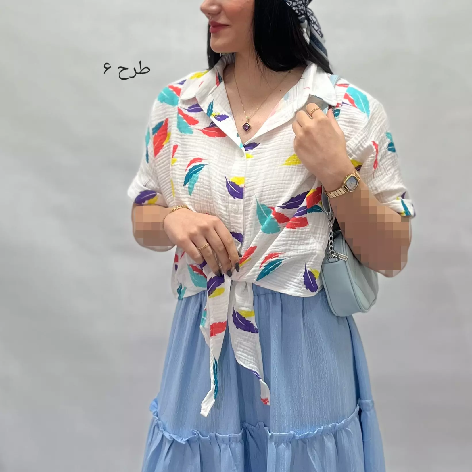 شومیز پفکی جلو گره 00291124275102