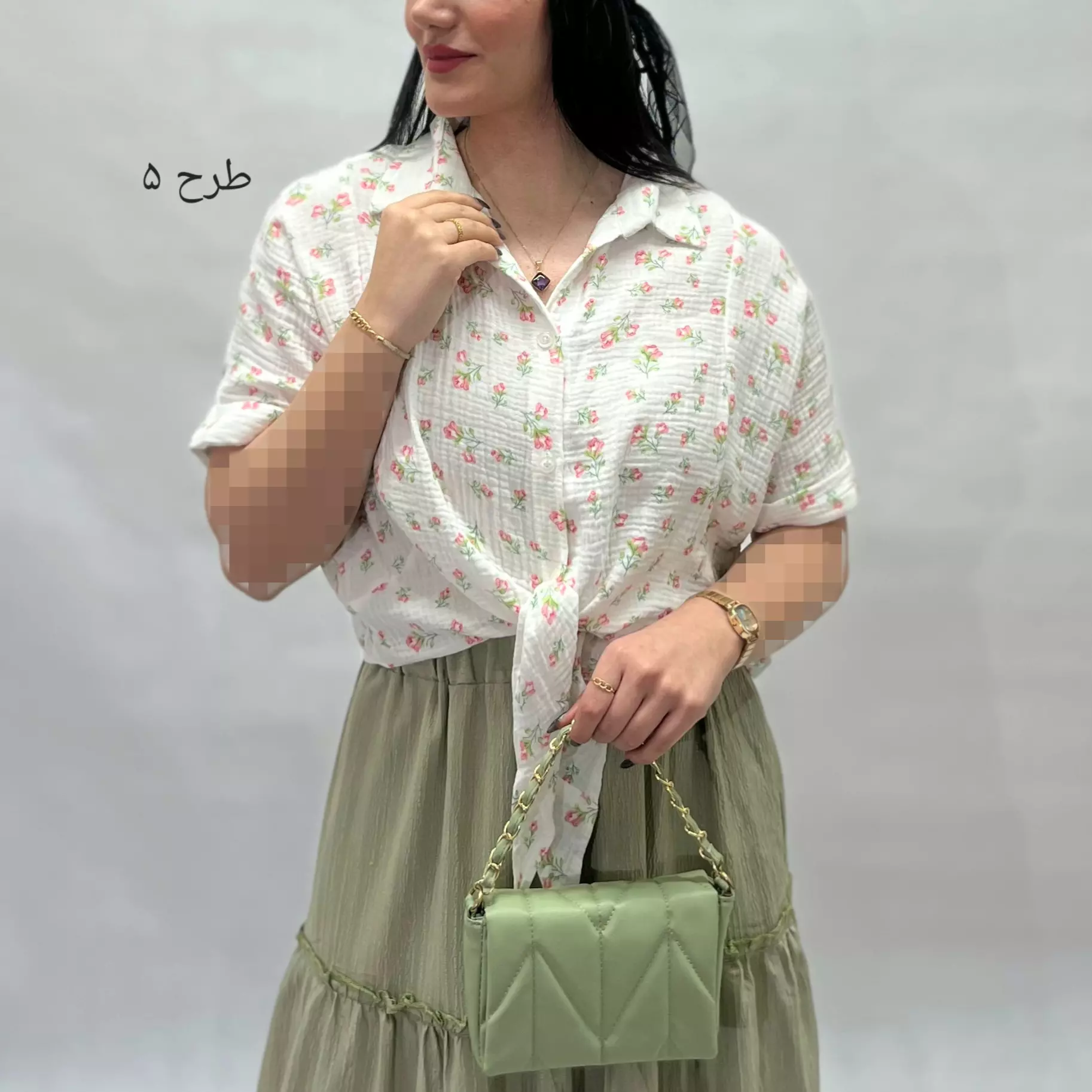 شومیز پفکی جلو گره 00291124275102