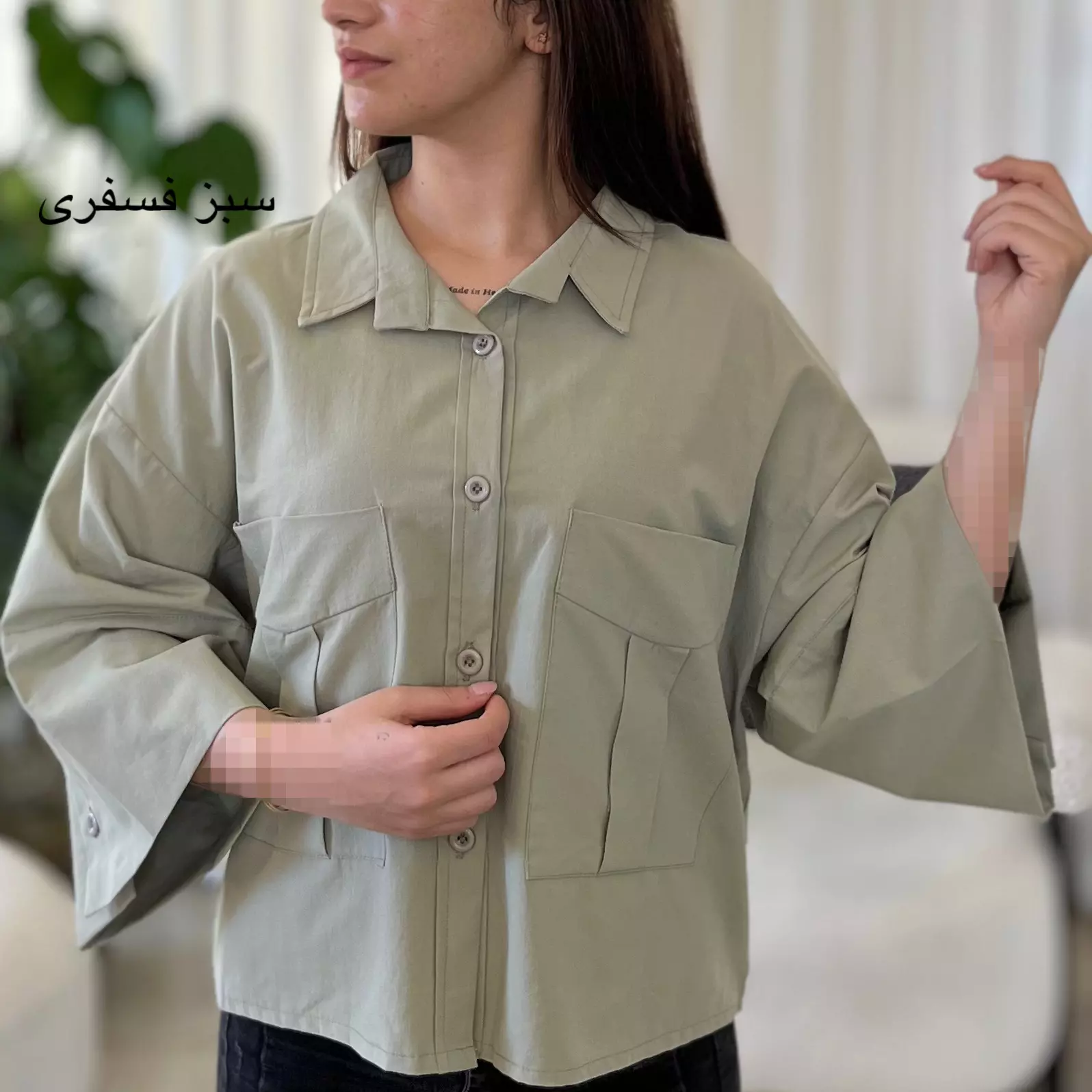 شومیز لینن 00291345173