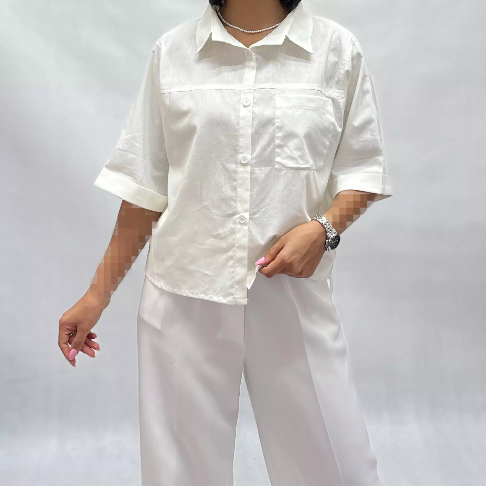 شومیز زنانه تک جیب 0029134316201