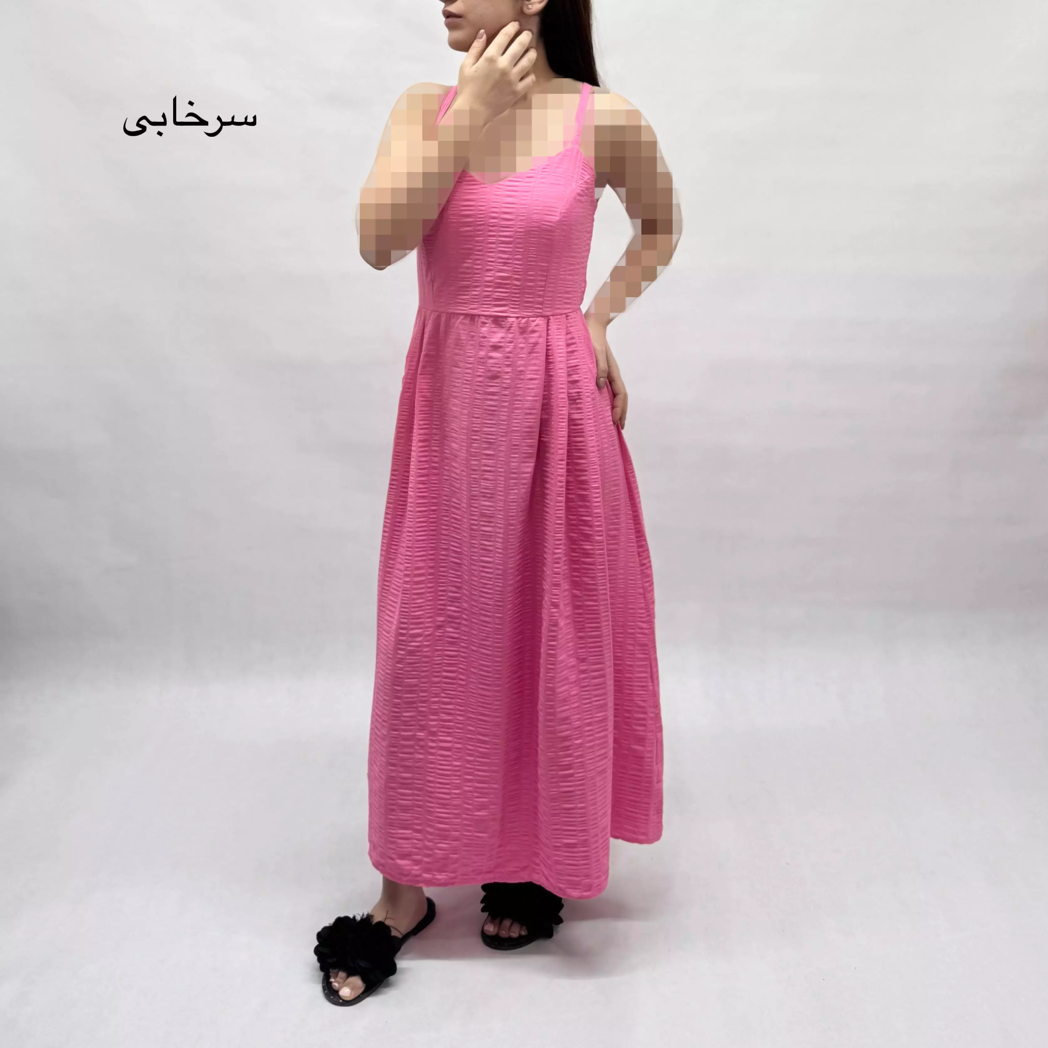 پیراهن زنانه بندی جلو پیله 0021195187