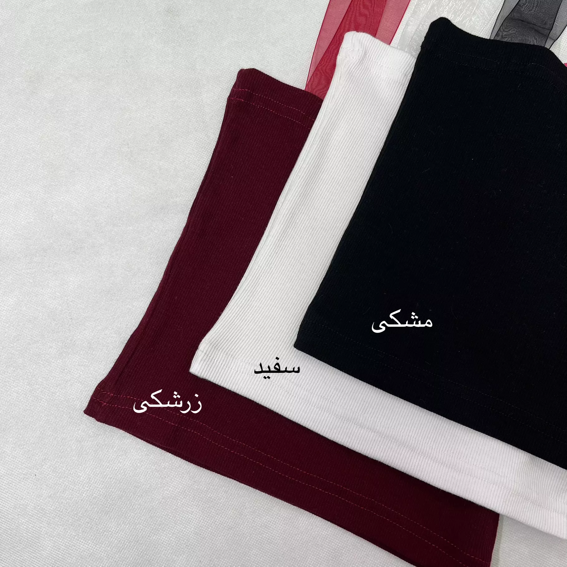 کراپ تاپ کبریتی دکلته بند حریر 117524